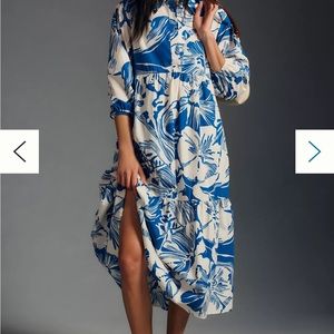 Anthropologie bettina midi dress